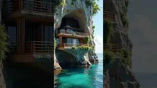 Hidden Cliffside Cave House! 🏡🌊 | The Ultimate Oceanfront Escape