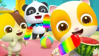 Learn Colors with Ice Cream | Ice Pops | Veggies Song | Nursery Rhyme & Kids Song | Mimi and Daddy