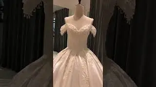 SL 6837 wedding gowns plus size bride stain beads