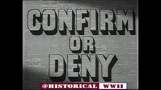 Confirm or Deny 1941 Archie Mayo  Fritz Lang @HistoricalWWll