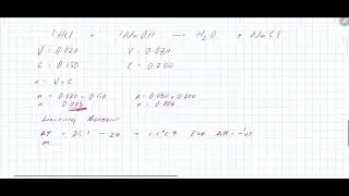 Enthalpy of Neutralisation example question