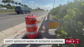 Safety advocate says outdated guardrails still line Florida roads despite federal safety warnings