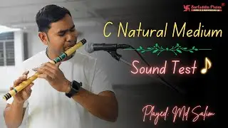 Sarfuddin Flutes | Scale- C Natural Medium 19 Inches Bansuri 440hz | Flute Sound Test | By Md Salim