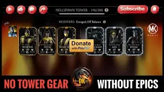 Fatal Hellspawn Tower 196 & Reward 🎮 Mortal Kombat Mobile▫️MK Mobile #mortalkombatmobile #mkmobile