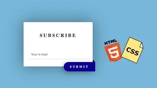 how to create subscription form using html and css | web developement