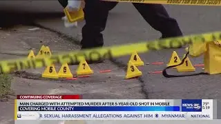 Suspect charged with attempted murder after 5-year-old shot in Mobile