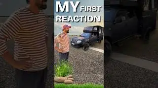 First reaction of ne caravan😍🧿#ghumakkadbugz #campervans #vanlifeindia #camping #newcamper