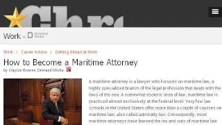 How-To Become A Maritime Attorney