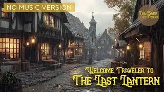 Rainy Tavern Ambience | Muffled Background Chatter | The Last Lantern Pub & Inn | No Music Version