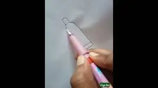 Toothpaste and brush drawing
