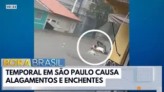 Temporal em SP deixa pessoas ilhadas em enchentes | Bora Brasil