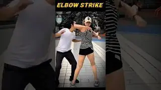 Self-defence with elbow strike #tutorial #selfdefense #martialarts #karate #safety #kickboxing #mma