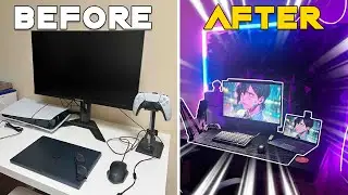 Transforming my MESSY/DIRTY gaming setup into my DREAM gaming setup!