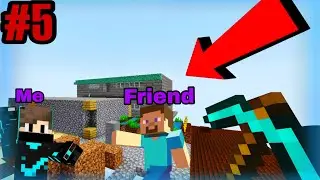 Me And My Friend Build A Castle In Minecraft One block #5 @TechnoGamerzOfficial #minecraft 