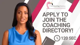 Apply To Join The Coaching Directory Today [CC]
