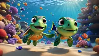 Three Tiny Turtles Learn Their ABC + More Nursery Rhymes & Kids Songs