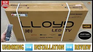 LLOYD 32HS550D 2022 || 32 Inch Full Hd WebOs Smart Tv Unboxing And Review || With Complete Demo