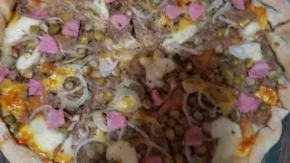 Jantar/ Mukbang Magn&iacute;fico Caseiro de Pizza de Atum ao Som ASMR ✅🔥❤😍🍕