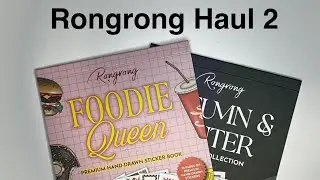 Набор наклеек Rongrong, часть 2 (осенне-зимняя коробка, альбом наклеек Foodie Queen)
