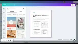 Translating a PDF document on Canva