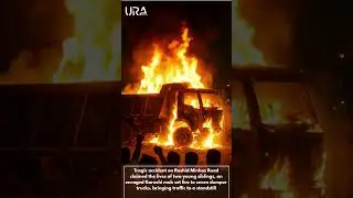 Two Siblings Killed &ndash; Karachi Mob Torches 7 Dumpers After Rashid Minhas Road Accident