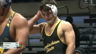 App State vs West Virginia Duals Men's College Wrestling Highlights 2025 | Conetta vs Taylor
