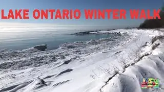 Relaxing Lake Ontario Walk  -  Exploring Lake Ontario in The Winter 4K  Video 2022