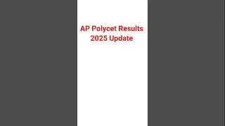 AP POLYCET 2025 Results latest update| ap POLYCET 2025 Results #appolycet2025