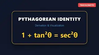 Understanding 1 + tan²θ = sec²θ | Pythagorean Identity Derivation
