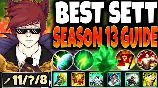 Meet the Best Sett Season 13 Build Guide to CARRY ~ 5200+HP & 300AD 🔥 LoL Meta Top Sett s13 Gameplay