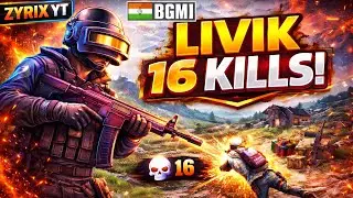 Livik Rush 😈 16 Kills BGMI | Pure Aggression | BGMI Livik Me 16 Kills 😱 Gameplay 