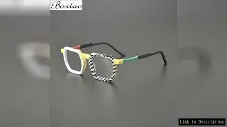 Su Yan Glasses Myopia Men and Women Fashion Color Matching Frame 150mm Big Face HD Anti-blue Light D