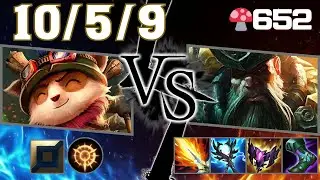🍄652【Challenger/BR】TOP Teemo vs Gangplank【SN:Arthur Lanches#13777】【Patch25.7】#leagueoflegends #teemo