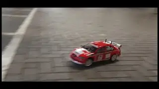 Brushless Tamiya XV-01 Evo 5  on rally tyres & brushless  Maverick Strada RC. Practice session
