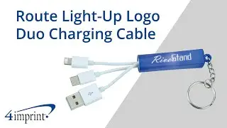 Route Light Up Logo Duo Charging Cable by 4imprint