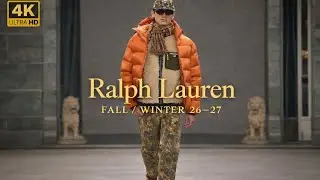4K | Ralph Lauren Осень/Зима 2026–27 | Неделя моды в Милане | Мужская одежда