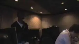 Simon Webbe in the studio
