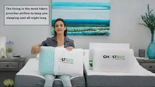 GhostBed Luxury Memory Foam Ghost Pillow (1 Pack)