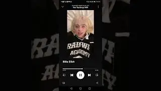 My Spotify 2021 Wrapped thank you message from Billie Eilish
