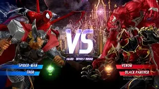 Marvel против Capcom Infinite &mdash; Человек-паук и Тор против Красного Венома и Чёрной Пантеры