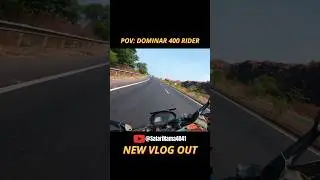 Dominar 400 POV | Mountain Ghats + Engine Symphony 🎶🏍️ #shorts