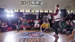 SKILLZ Halloween Jam 2016   popping beginners finals 3 4    Emilija vs Eva