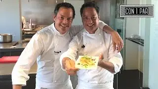 Berenjena, comino, cilantro y alioli