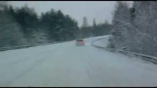 Icy roads in finland