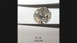 1.00 carat - K Color : GIA Certified Round Diamond