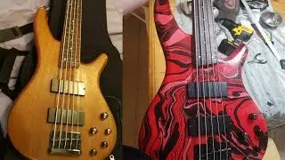 Restoring and Hydro Dipping an Ibanez SR485 Fretless 5 string Bass Guitar