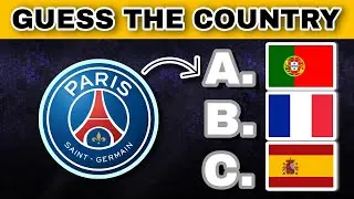 GUESS THE COUNTRY OF EACH CLUB | FOOTBALL QUIZ 2023