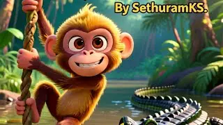 The Clever Monkey And Greedy Crocodile (Grandma Story)