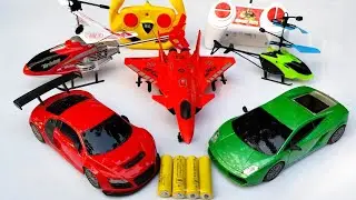Unboxing Radio Control War Aircraft Jet | RC 1:24 Speed Car's RC Rechargebul HELICOPTERS 