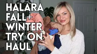 halara fall & winter try on haul | sizing, colors, workout sets, sweaters